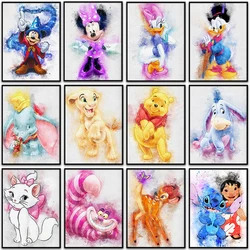 Disney 5D DIY diamentowa malowanie Lilo i stich Mickey Mouse home decor pełna kwadratowa i okrągła mozaika z haftu diamentowego ściegu