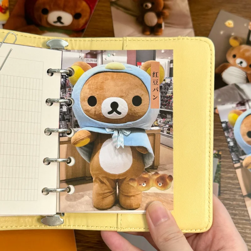 Kartu Rilakkuma Kartun Lucu, Buku Catatan DIY, Dekorasi Halaman Dalam, Notepad, Anime Vintage, Foto Boneka, Kartu Pos Pelajar, Hadiah untuk Anak Perempuan dan Laki-laki