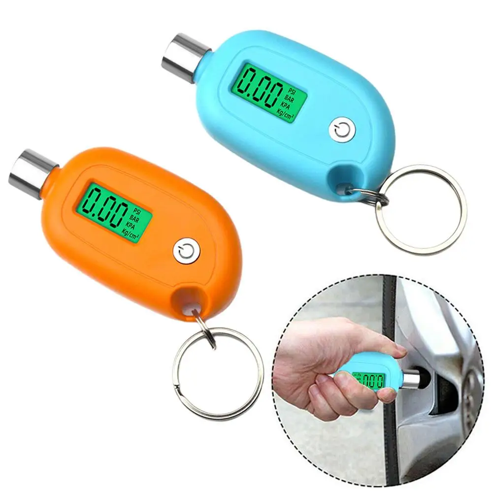 Tire Gauge Digital With LCD Display Car Tire Air Pressure Portable Alarm Tools Testing Meter Auto Safety Tire Motorcycle Te B3L5