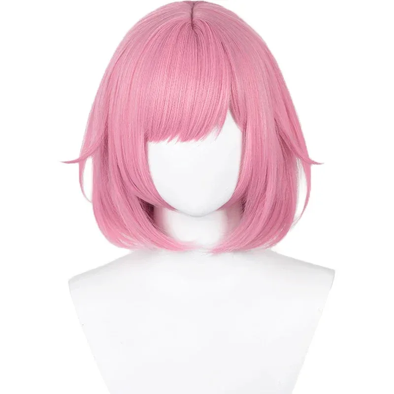 متوفر في المخزون مشروع شعر مستعار Ootori Em Sekai المرحلة الملونة! تأثيري DokiDoki الوردي شعر مستعار قصير مقاومة للحرارة تأثيري Ootori Emu عيد الميلاد #5