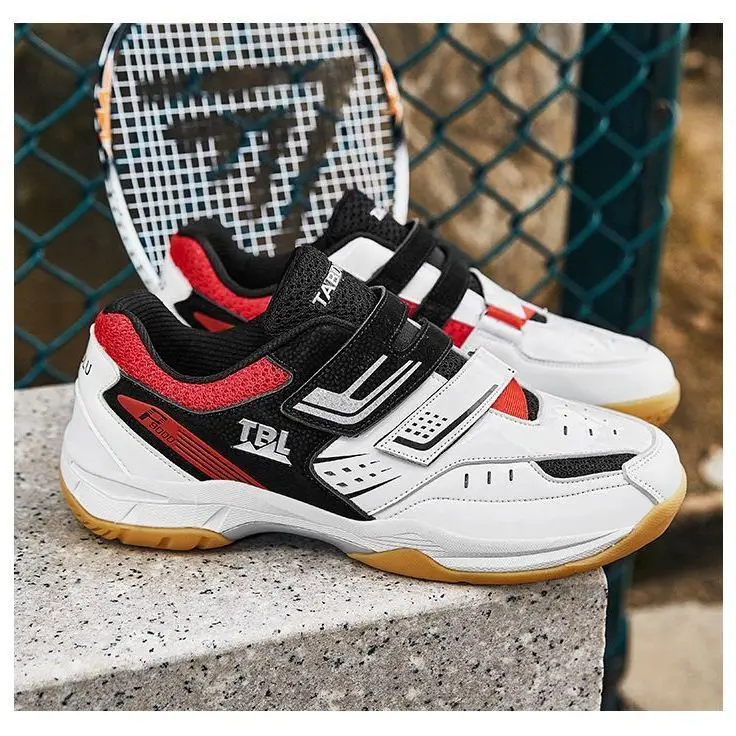 Original Brand Unisex Fitness Badminton Shoes Designer Hook & Loop Indoor Court Shoes 36-45 Professional Table Tennis Shoes