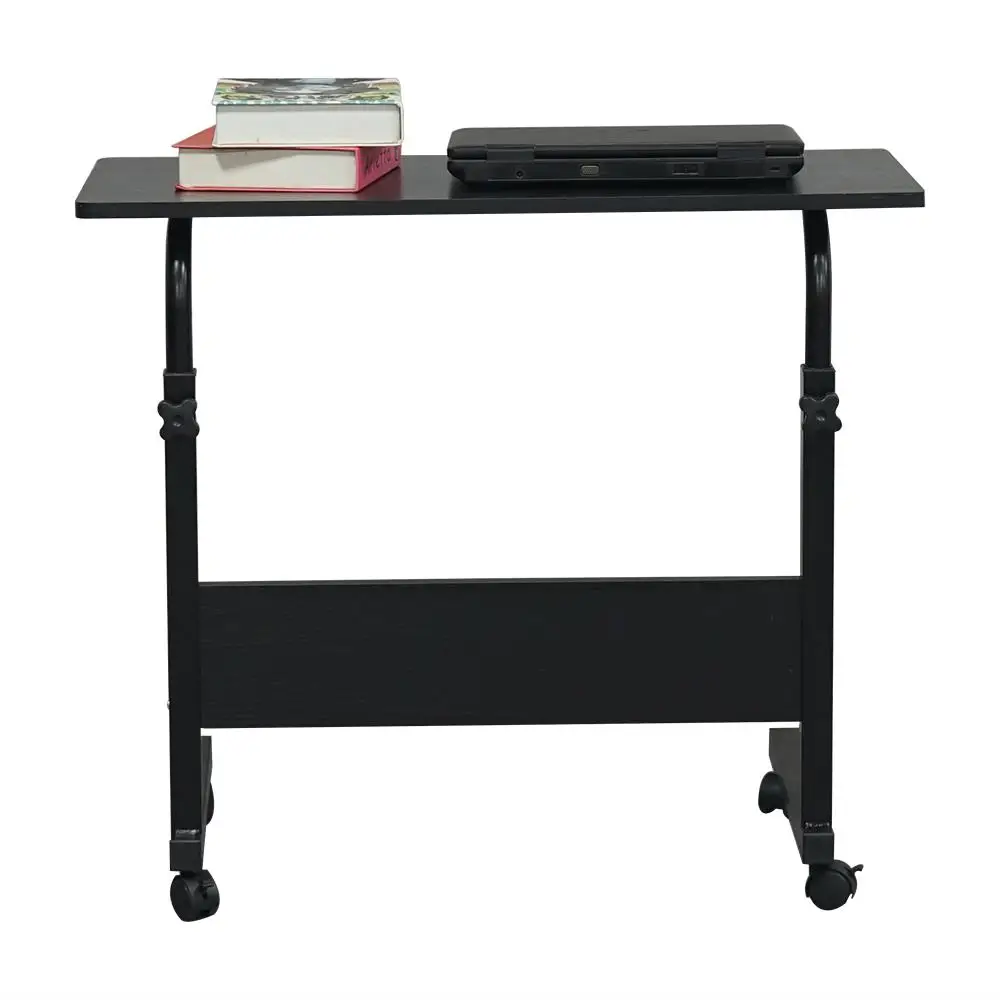 Removable P2 15MM Black Chipboard & Steel Side Table - Modern Design for Home Decor