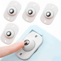New 4Pcs Self Adhesive Universal Wheels Casters 360 Degree Rotatable Ball Pulley Mini Swivel Casters Wheels For Small Furniture