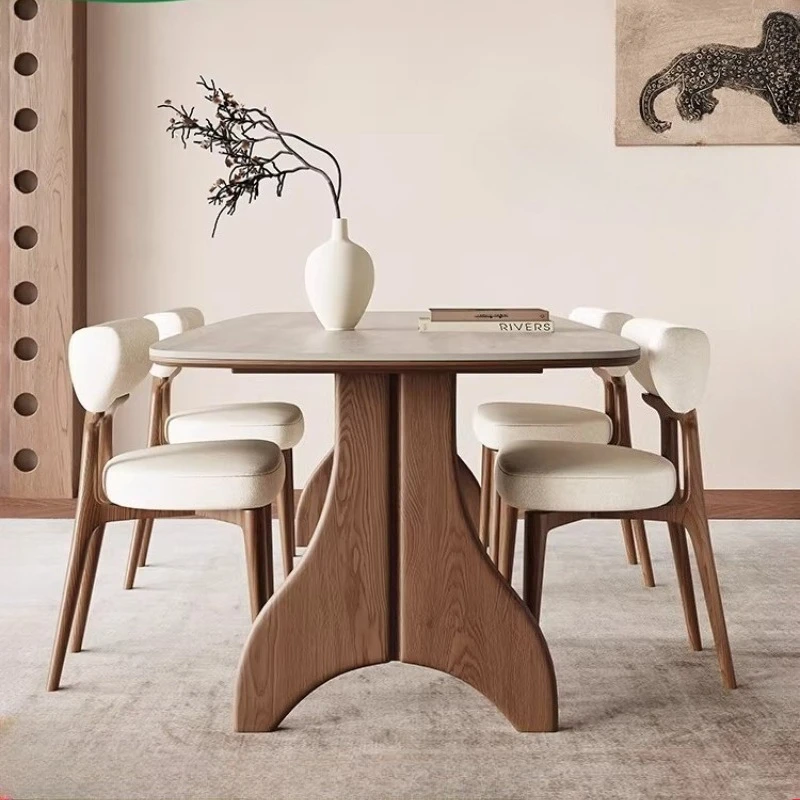 

Wood Luxury Brown Dining Table Design Modern Kitchen Living Room Dining Table Nordic Wooden Mesas De Comedor Furniture Home