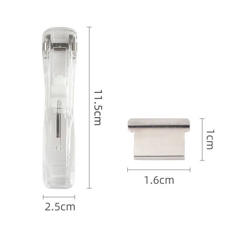 Hand Paper Clipper Metal Stapler Paper Clips For Document Binding Stationery