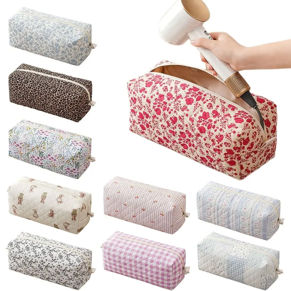 Bolsa de almacenamiento portátil para secador de pelo, de algodón, con gran capacidad, a prueba de polvo, estuche de transporte, bolsas de almacenamiento multifuncionales para rizadores.