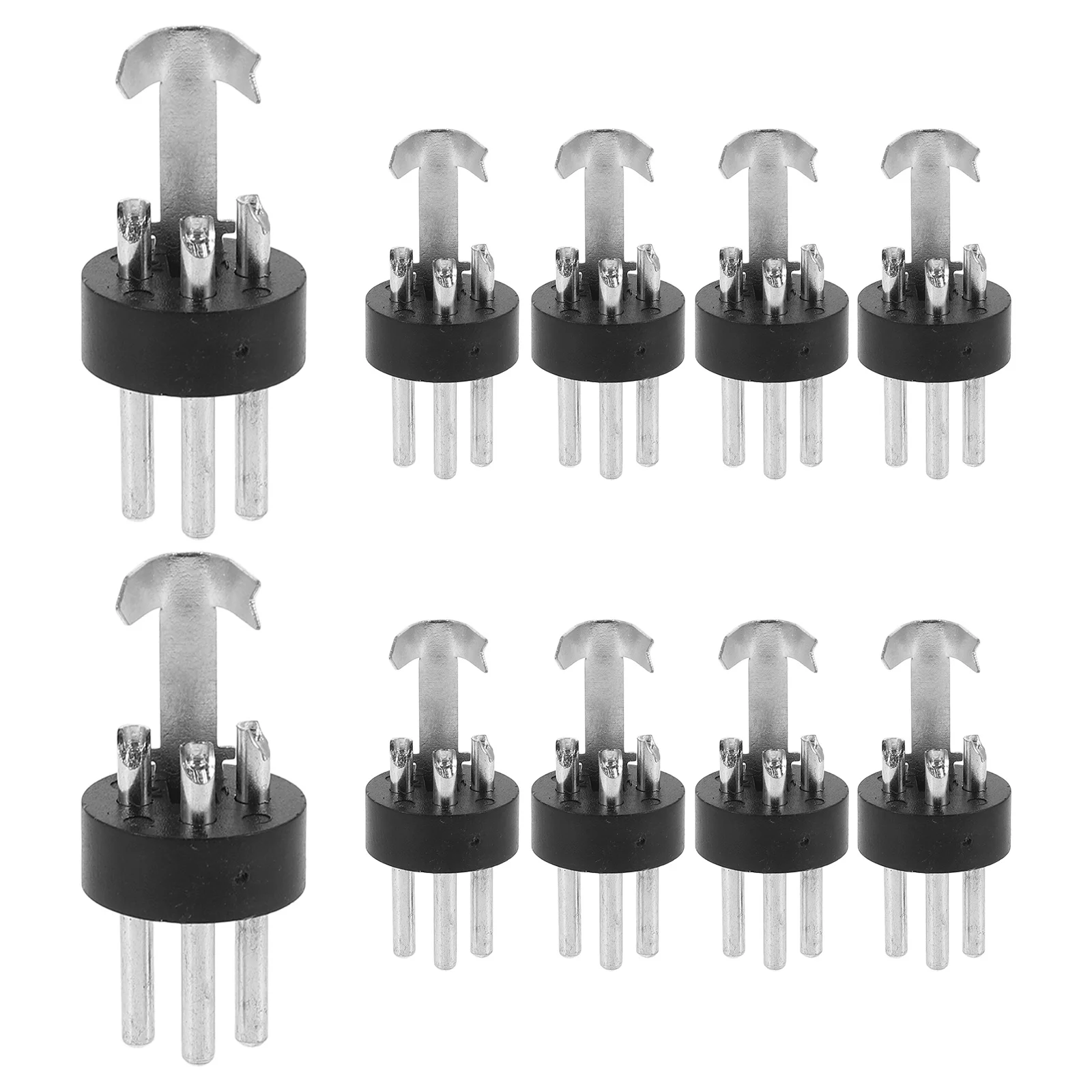 

10pcs 3-Pin Microphone Connectors Mic Plugs Replacement Audio Adapters For Xlr Male Connector Loudspeaker Cable Plug Live