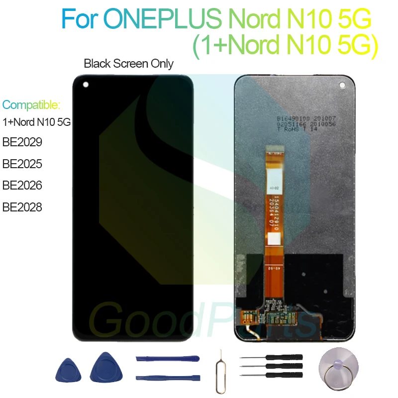 For ONEPLUS Nord N10 5G Screen Display Replacement 2400*1080 BE2025/6/8/9 1+Nord N10 5G LCD Touch Digitizer