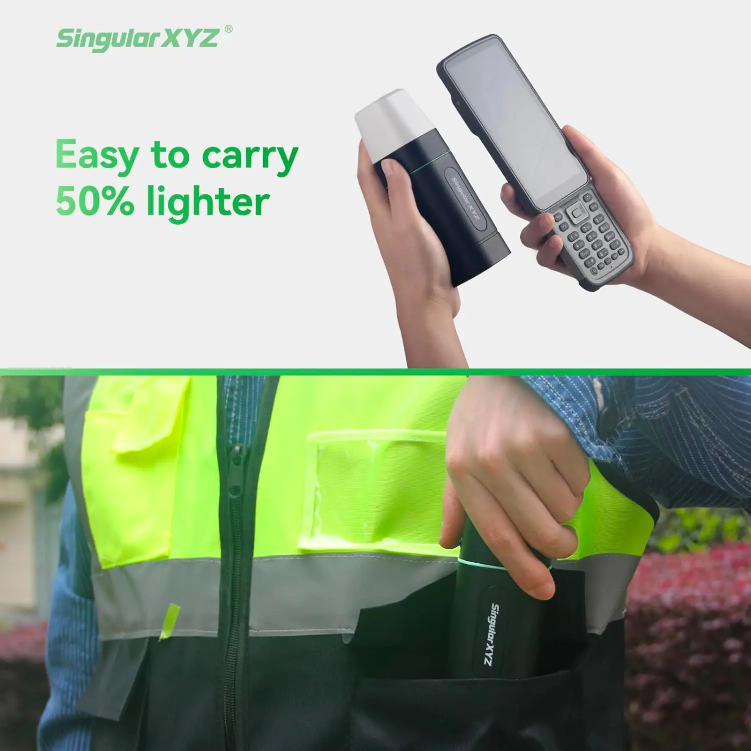 Rover Handheld GNSS Receiver | 1408 Channels IP65 DGPS For Land Survey Equipment