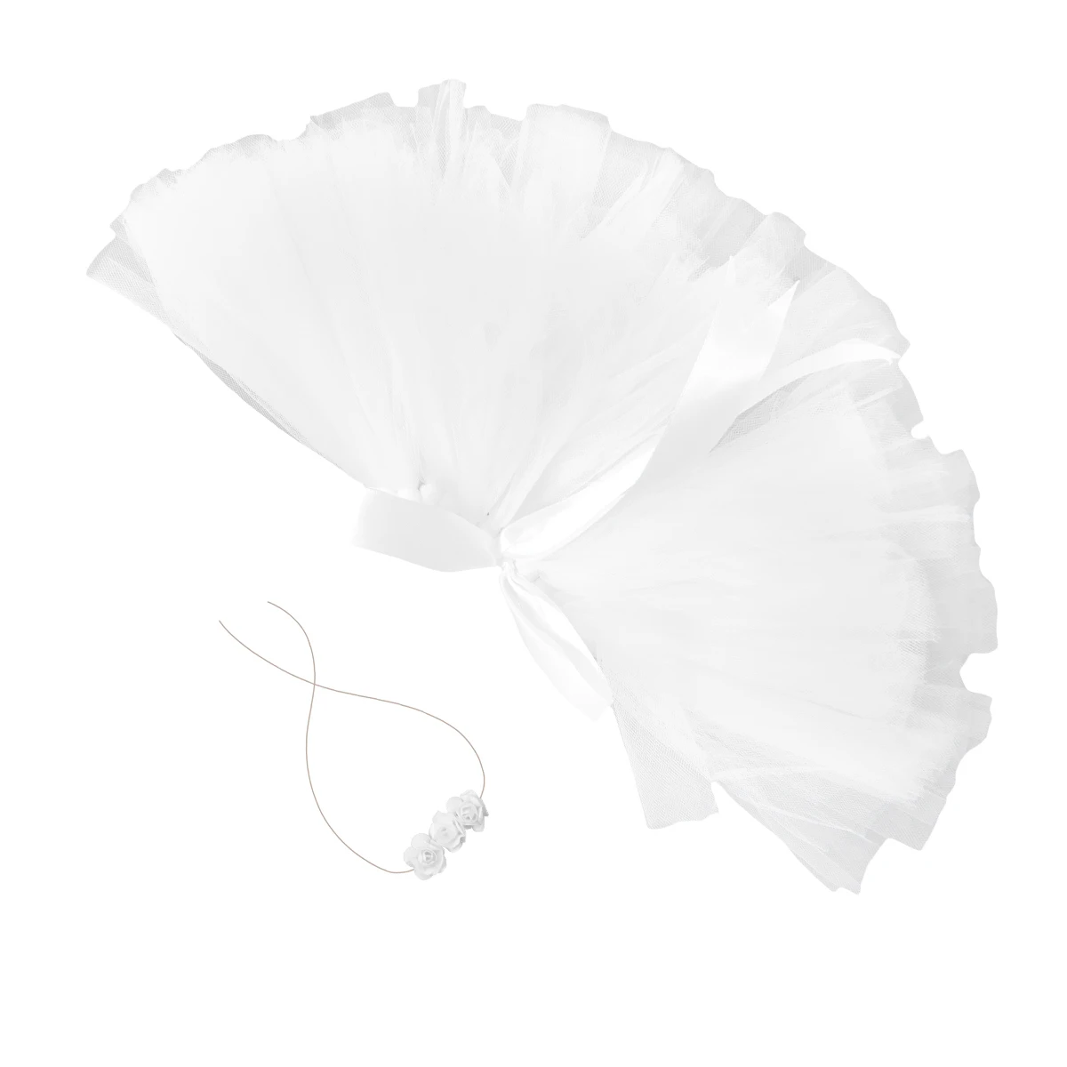 

Infant Tutu Skirt Headband Skirt Lightweight Breathable Baby Photography Prop Newborn Photo High Grade Girl Dress Tulle