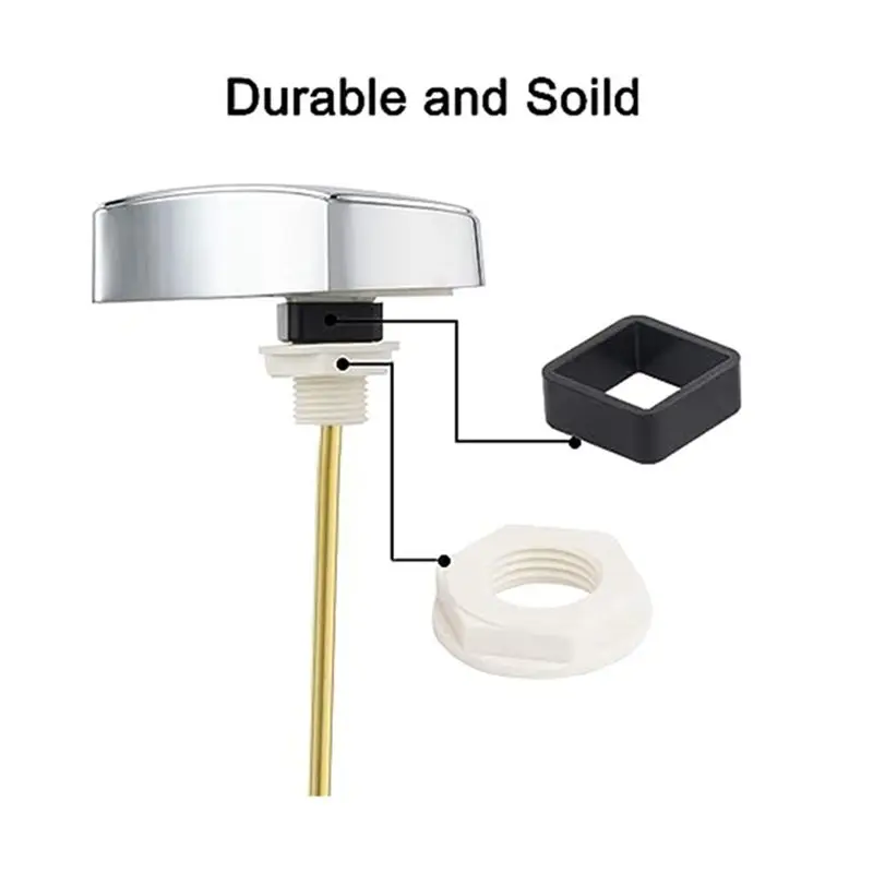 AEE3-ملحقات أجزاء خزان المرحاض مفتاح التنظيف خزان المرحاض دافق قضيب استبدال أجزاء قضيب خزان المرحاض المثبت على الجانب #2