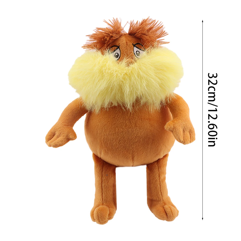 Dr.Seuss The Lorax Plush Toys Movie Stuffed Animals Kawaii plushes Anime Figures Plush Toys for Kids Birthday Gift Room Decor