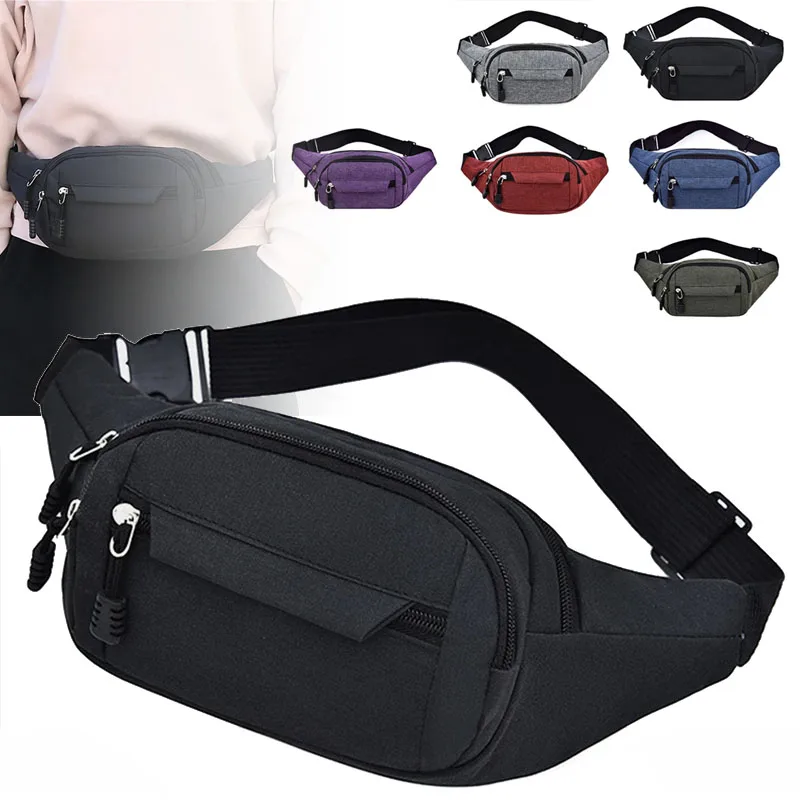 Marsupio mobile per uomo donna Marsupio multifunzionale di grande capacità Anti spruzzi Pochete da cantiere resistente all'usura