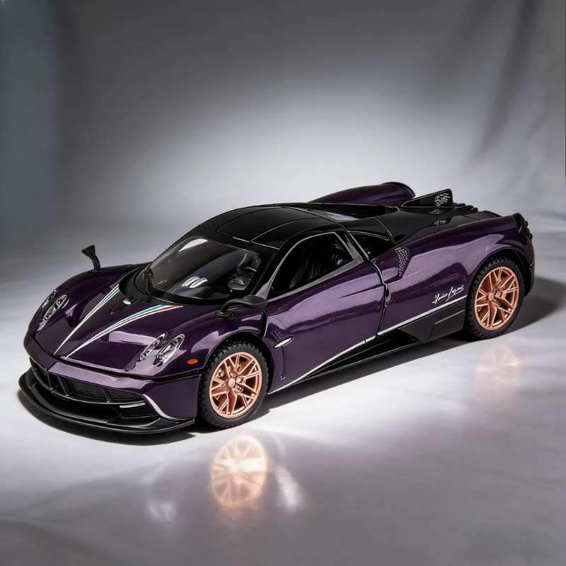 

1:32 Alloy sports car Paga Chinese dragon car model with sound and light, cool toys Children's ornaments Collection gifts