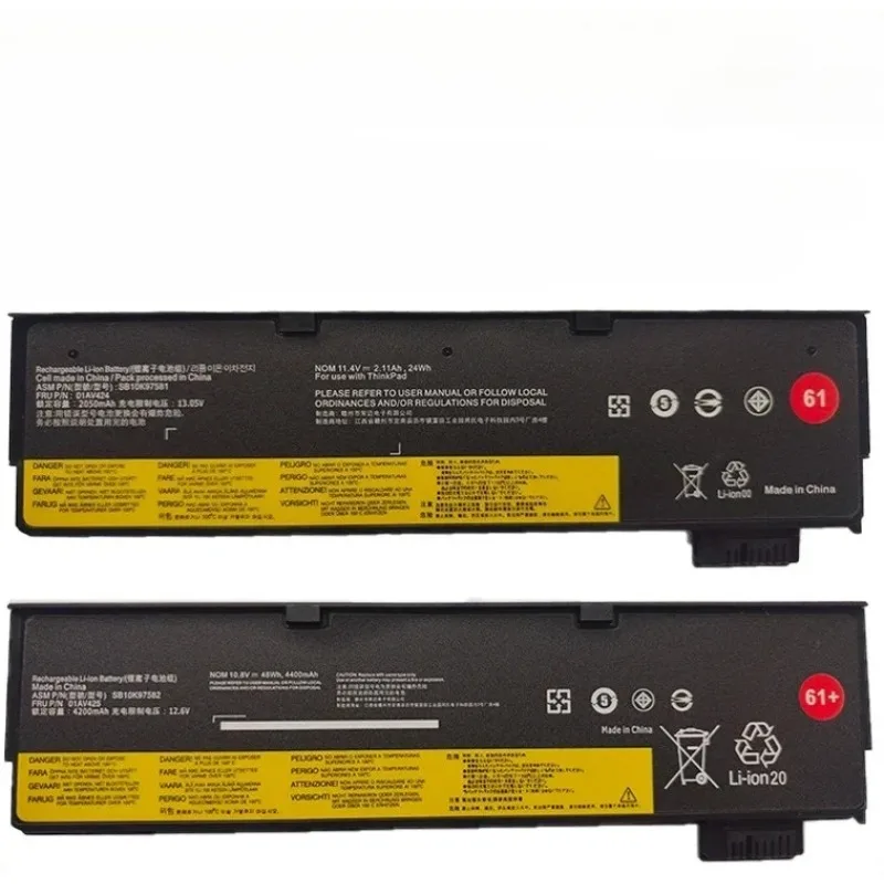 

Laptop Battery for T470 T480 T570 T580 P51S P52S 01AV427 01AV428 01AV423 01AV424/5 SB10K97580 61