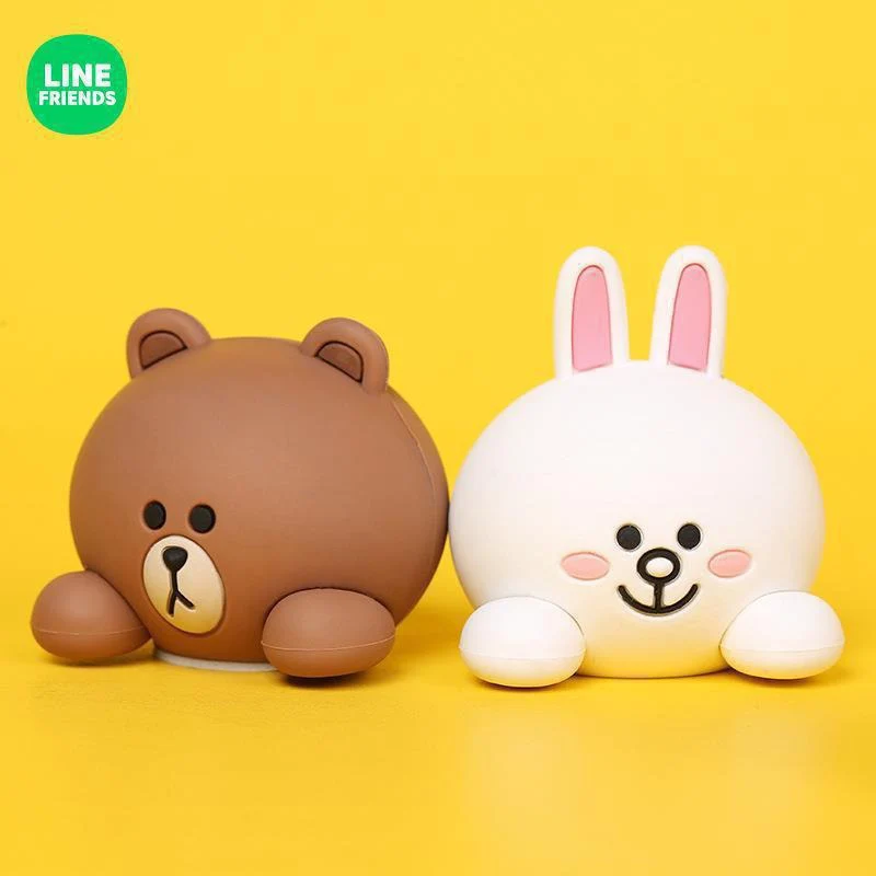 Line Friends Bt21 Car-mounted Brown Bear Trinkets High-end Luxury Car Interiors Center Console Cartoon Decorative Ornaments Toy