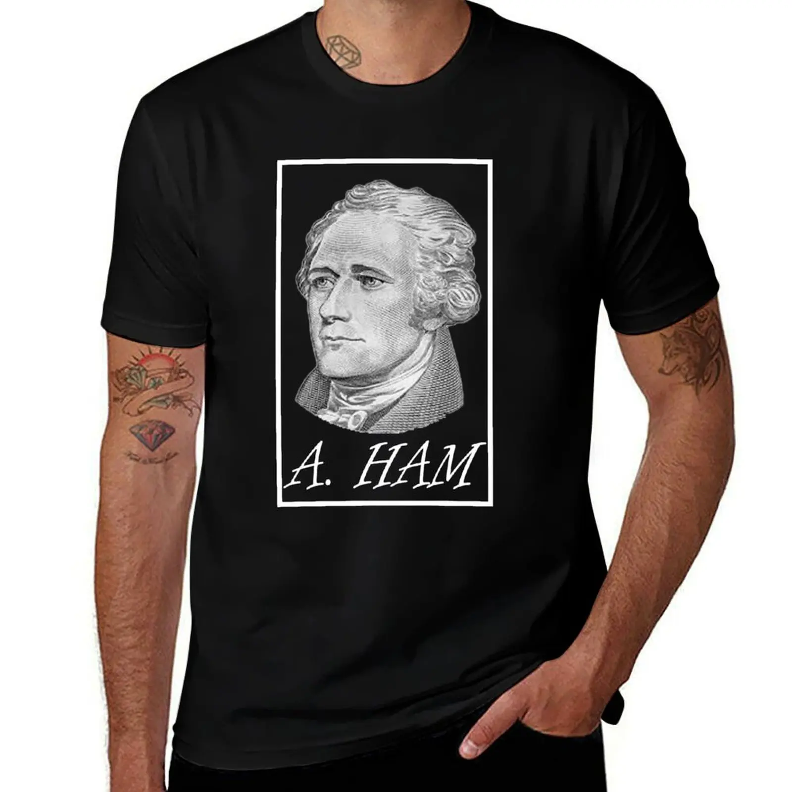 Alexander Hamilton T-Shirt Basic Casual Wear Short Sleeve Top T-Shirt