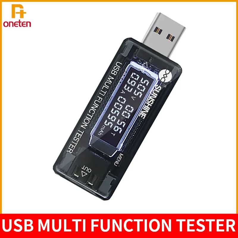 SUNSHINE SS-302A Digital Display USB Tester Suitable For Testing Voltage And Current Charger Capacity Detection Tool (QC4.0)