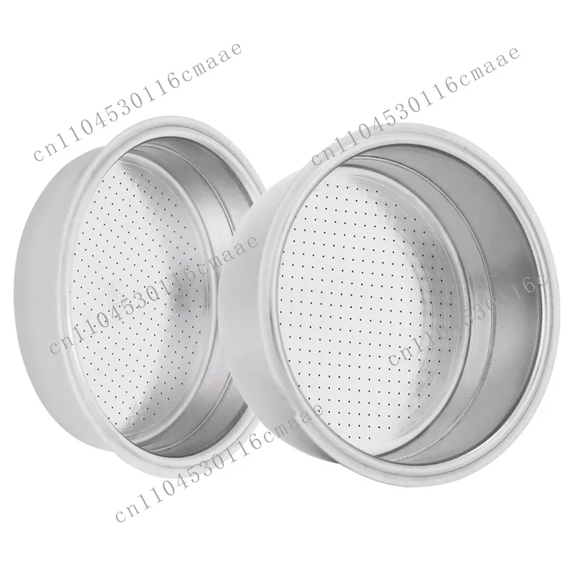 

New 51mm 1/2 Cup Stainless Steel Coffee Machine Filter Basket Powder Basket Double-layer Coffee Filter Bowl