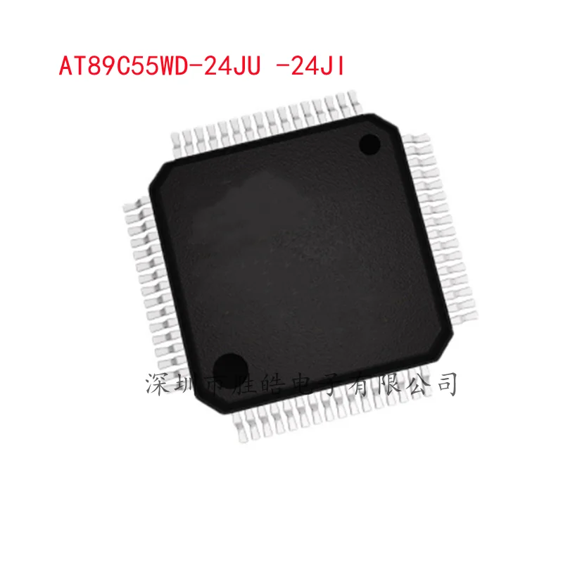 (2PCS)  NEW   AT89C55WD-24JU -24JI   AT89C55WD   PLCC-44  Micro Controller  Integrated Circuit   AT89C55WD-24JU -24JI