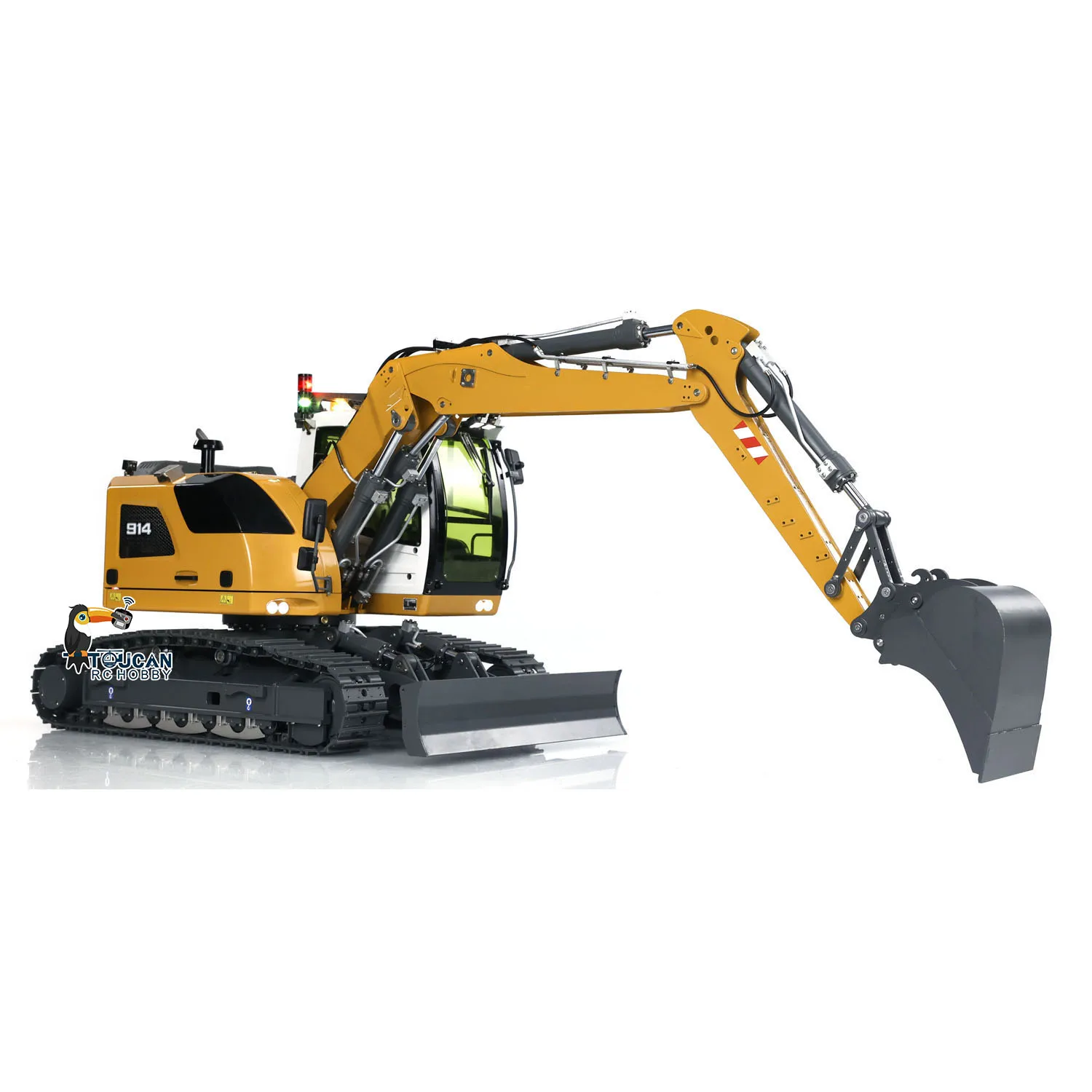 RTR CUT 914 RC Excavator Hydraulic 1/14 Radio Control Earth Digger Model Sound Light Construction Trucks Cars Toys TH24199