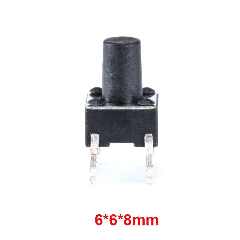 20PCS Light Touch 6X6x8mm 4PIN DIP Tact Push Button Switch Micro Key Power Tactile Switches 6x6x5 6*6*8MM