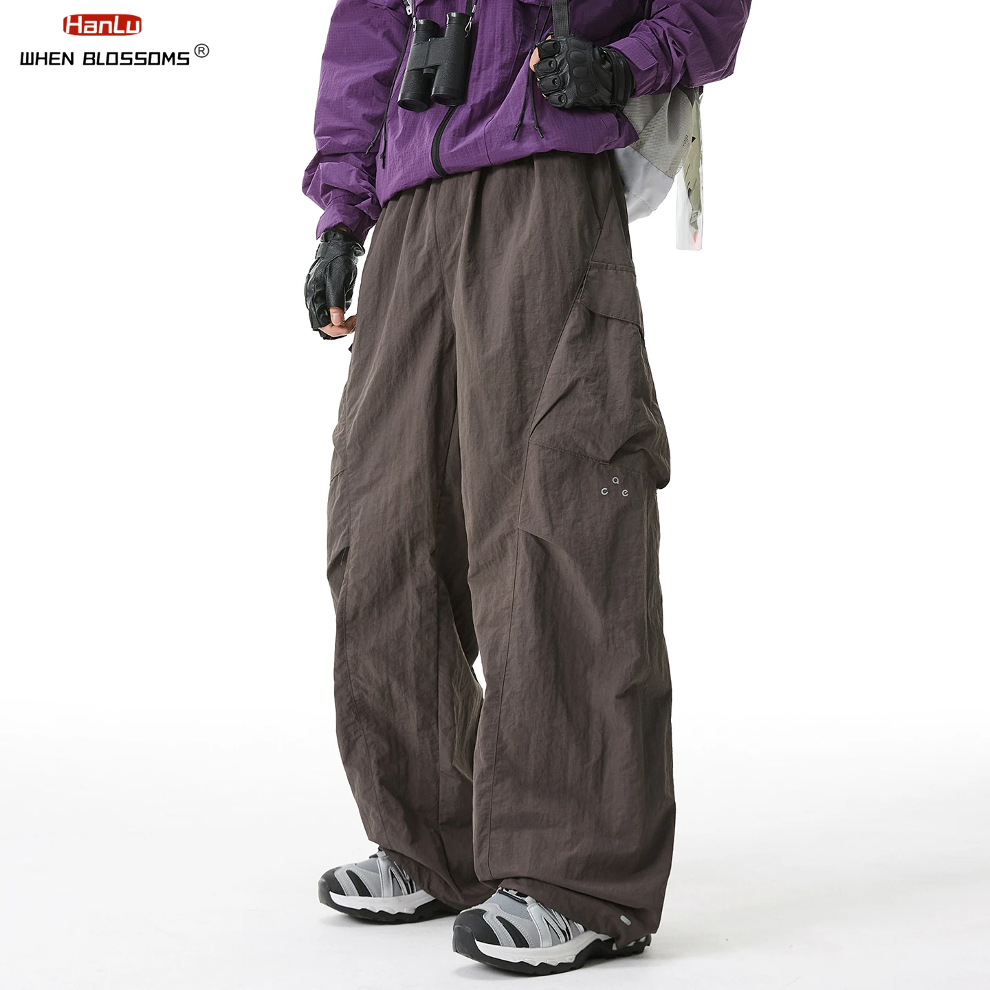 2025 Men's Water-Resistant Cargo Pants J-Cut Design Parachute Style Oversized U… - Image 6