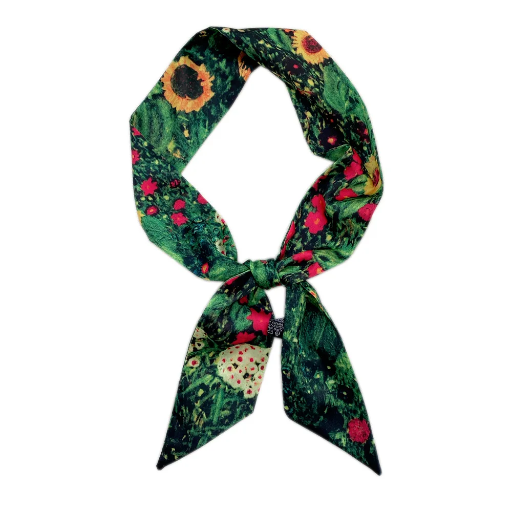 6*105cm Long Print Hairband Headband Women Girl Hair Band Tie Bag Handle Accessories Headwear Scarf