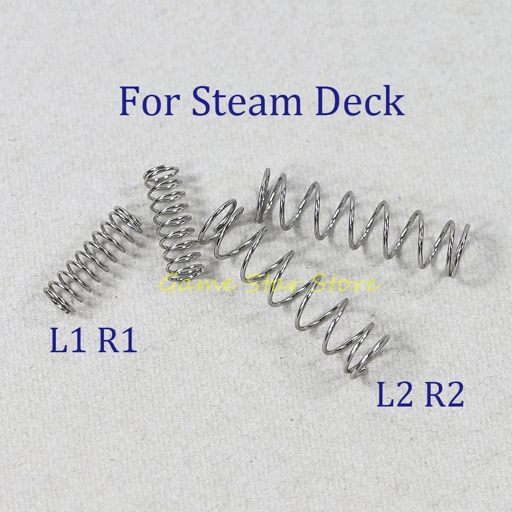 

1000 шт. L1 R1 L2 R2 пружина триггерной кнопки для игровой консоли Steam Deck, металлические пружинные аксессуары