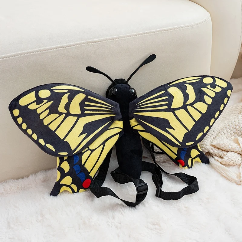 

36cm Simulation Butterfly Plush Toys Insects Cartoon Soft Stuffed Animal Lifelike Butterfly Plush Dolls Cushion Gifts Girls Gift