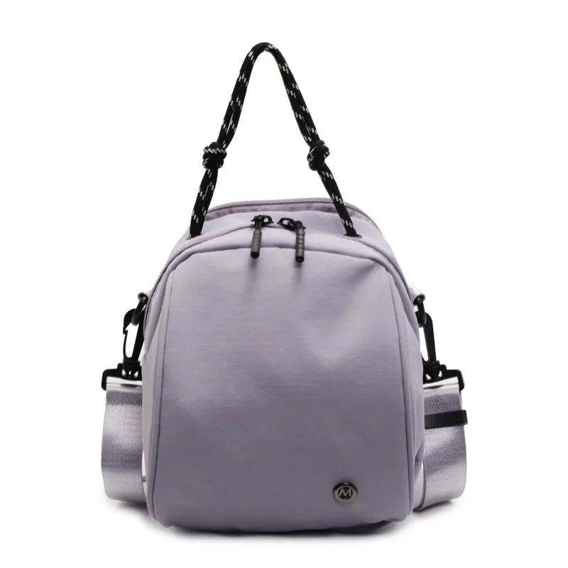 New nylon fabric multifunctional small backpack for women, niche handheld shell bag, casual shoulder crossbody bag