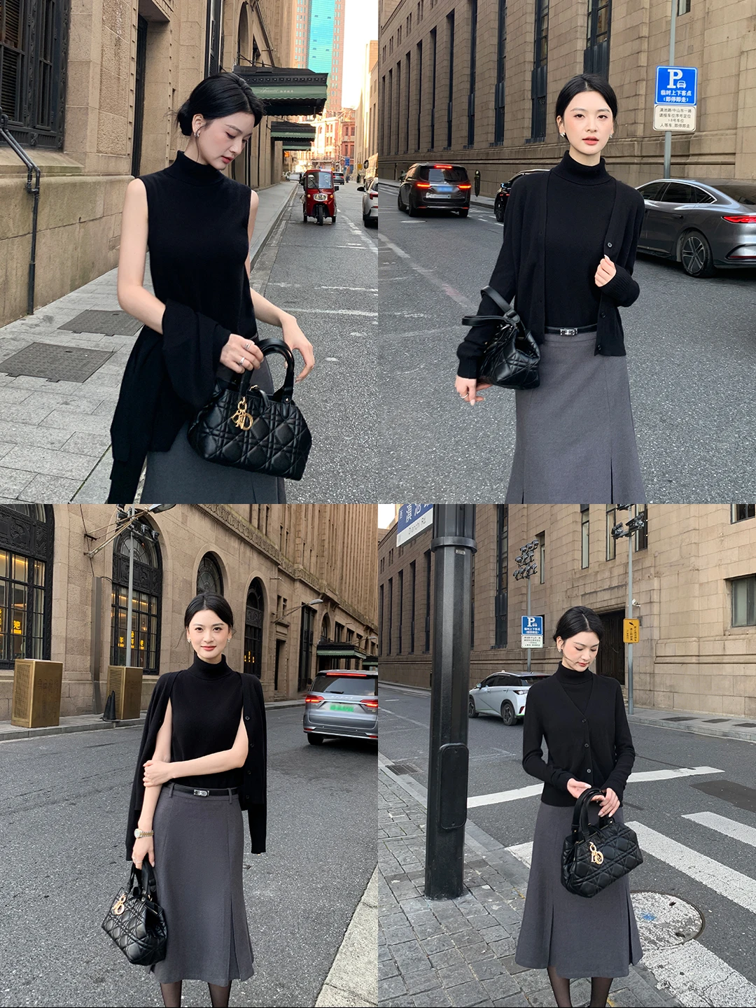 

Maven Lin 00% шерсть V-Ne вязаный свитер кардиган женский вязаный жилет с высоким воротником комплект для повседневной одежды Busin Long Sve