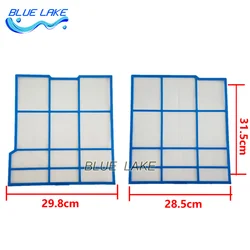 Customized Air Conditioner filter sets Left 31.5X29.8cm Right 31.5X28.5cm Hitachi Old machine custom Not original Plastic border