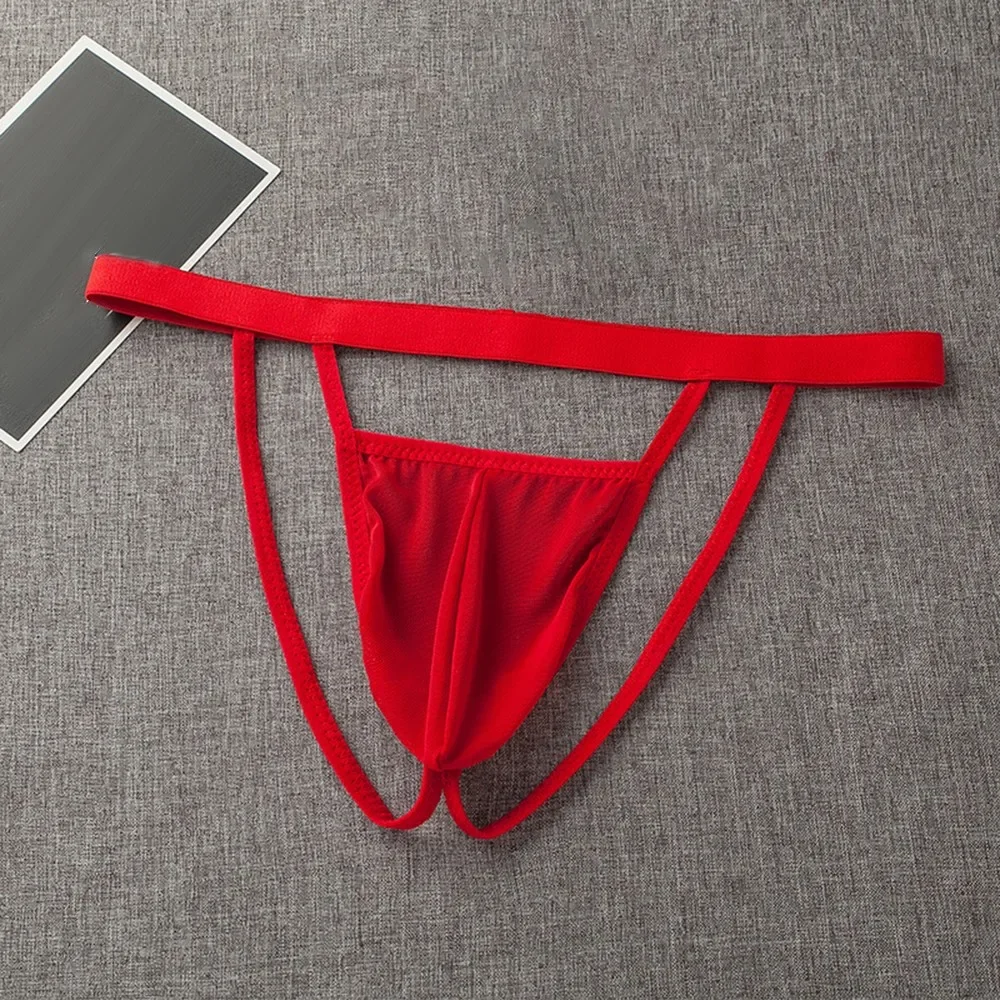 Men Sexy Thong Micro Brief Bulge Pouch G-String Stretchy Underwear Underpants Male Low-rise Penis Pouch Posing Thong A50