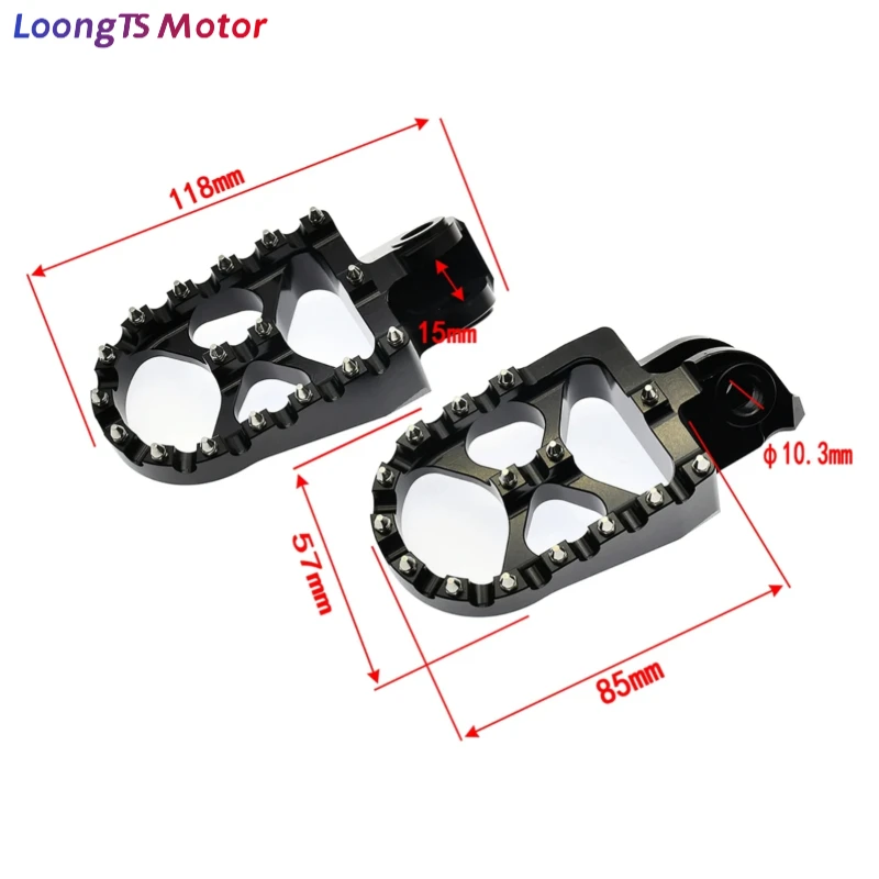 CNC Aluminum Anti-Slip Motorcycle Foot Pegs Foot Rests Pedals Items For KTM & HUSQVARNA Off-Road Dirt Bike Motocross Accessories