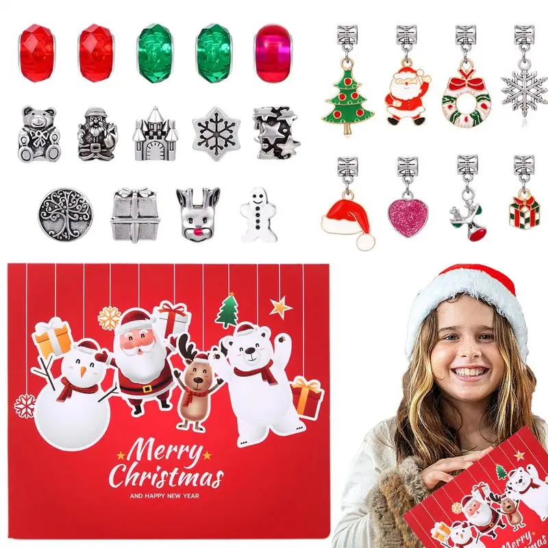 

Jewelry Advent Calendar Countdown Calendar Jewelry Making Kit 24 Days Unique Jewelry Charm Set Countdown Calendar For Kids