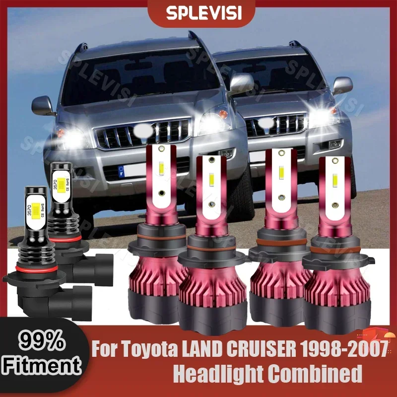 

Replace car auto LED Headlight Foglamp Bulbs 6000K For Toyota LAND CRUISER 1998 1999 2000 2001 2002 2003 2004 2005 2006 2007