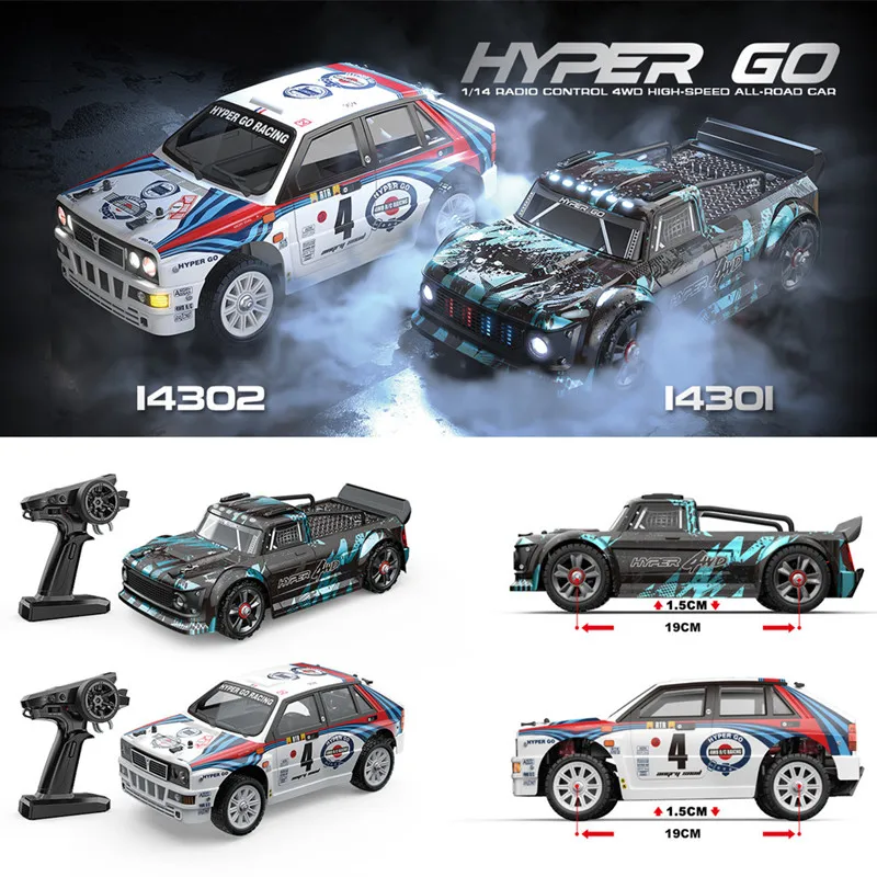 1/14 MJX Hyper Go Rc samochód do driftu 14301 14302 2.4G szybki samochód rajdowy bezszczotkowy 4WD Off-Road Rc dla dorosłych