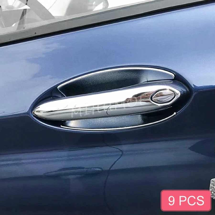 

For BMW X3 G01 2018 2019 2020 2021 2022 Door Handle Strips Trims + Bowl Cup Surrounds Cover Kits Chrome Molding