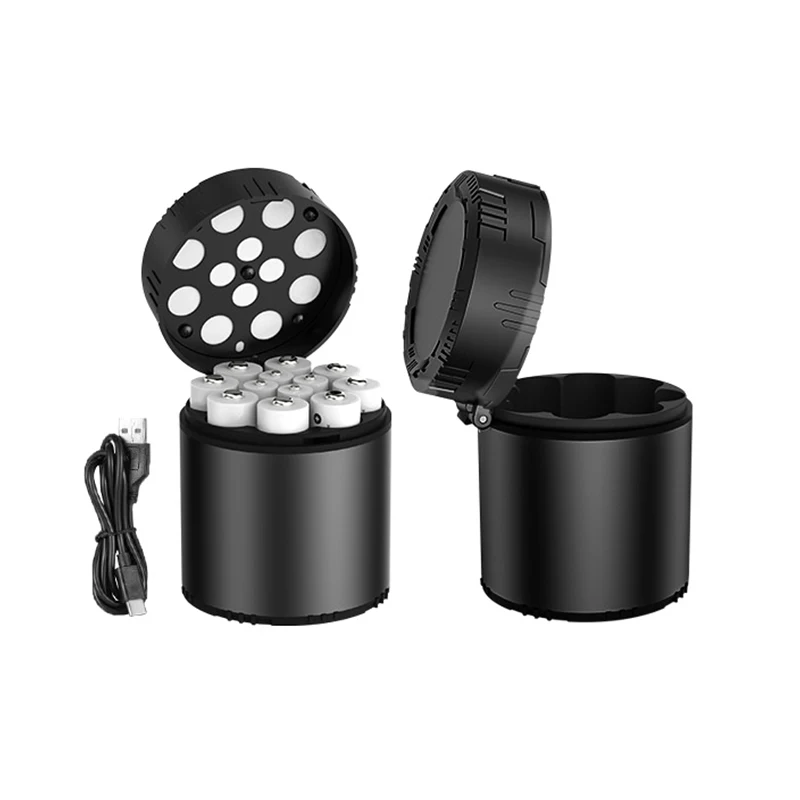 12-Slots 1.5V AA AAA Batterijlader Type-C Oplaadbare Lithium Ion Batterijen USB Box Voor Afstandsbediening speelgoed Elektrisch Gereedschap