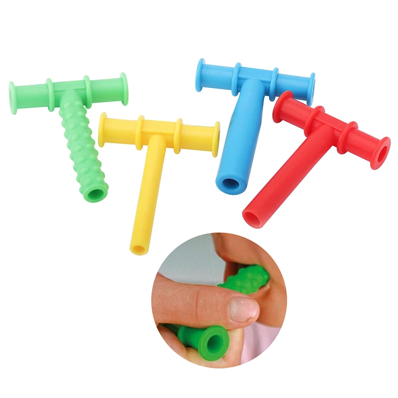 Kid Kauwen Buis Logopedie Tanden Massager Kinderen Talk Tools Voor Autisme Zintuiglijke Spreken Orale Spier Revalidatie Training