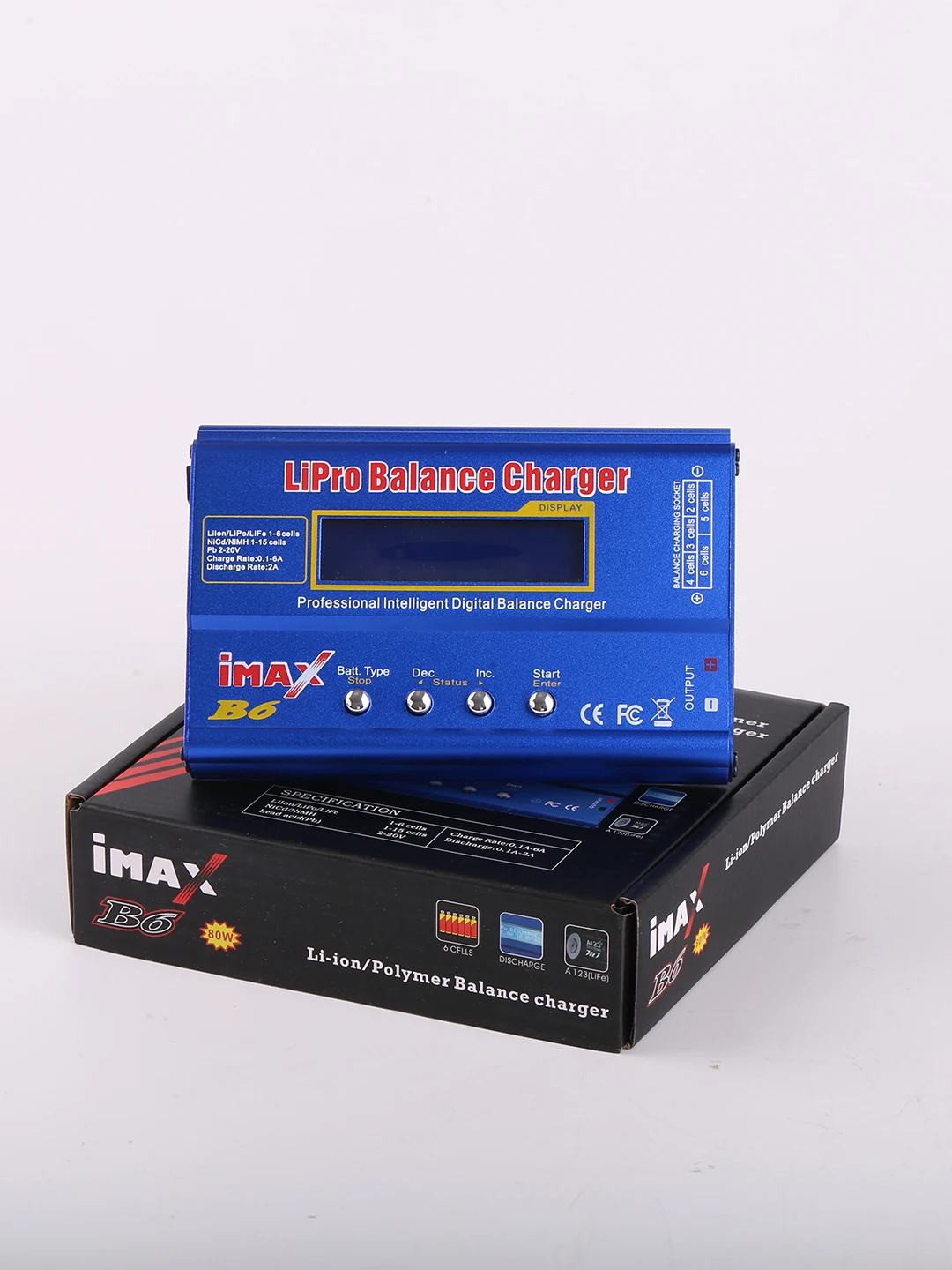 B6 50W 80W 6A caricabatteria Lipo NiMh li-ion Ni-Cd Digital B6 Lipro Balance Charger scaricatore