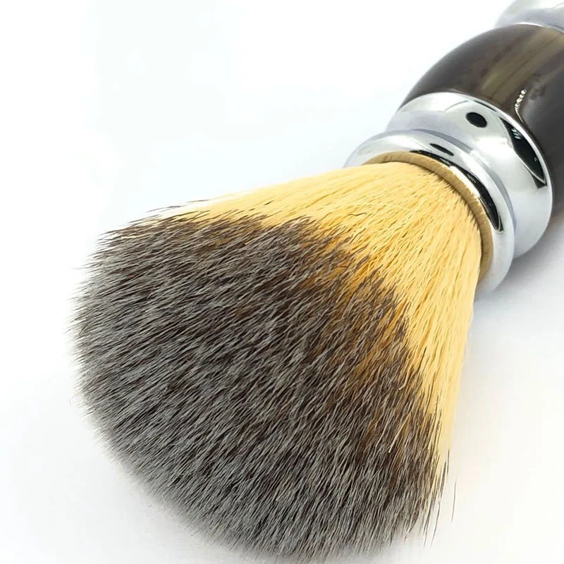 Synthetic Shaving Brush Durable Resin Handle Travel Brush,Lathering Well With Shaving Soap Cream For Men Wet Shave