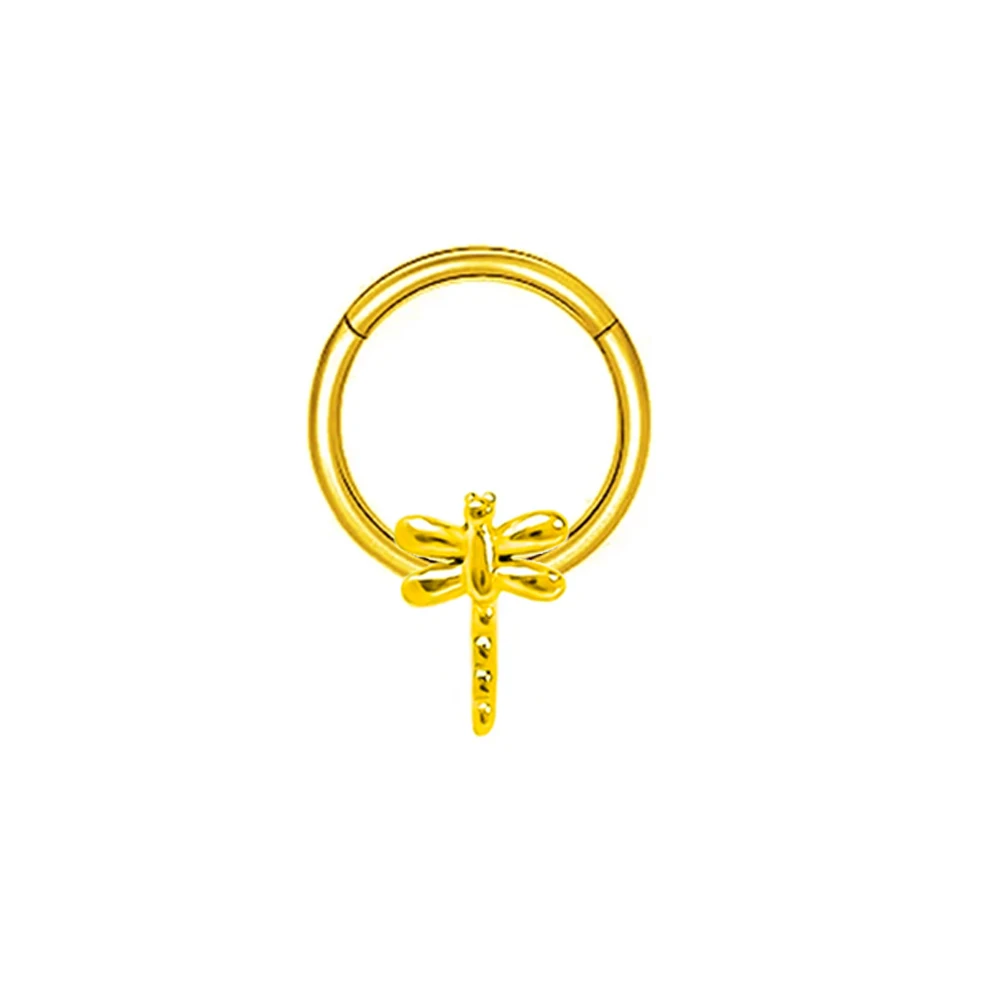 قرط حلقي للأنف من الحاجز النحلة ، ثقب حلزوني ، غضروف الأذن ، طوق دايث ، ثقب الجسم للنساء والرجال ، فولاذ جراحي 316 لتر