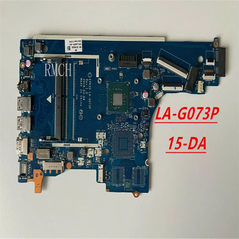 LA-G073P L20372-601 L20372-001 L20372-501 For HP 15-DA Laptop Motherboard EPK50  With N4000 CPU DDR4