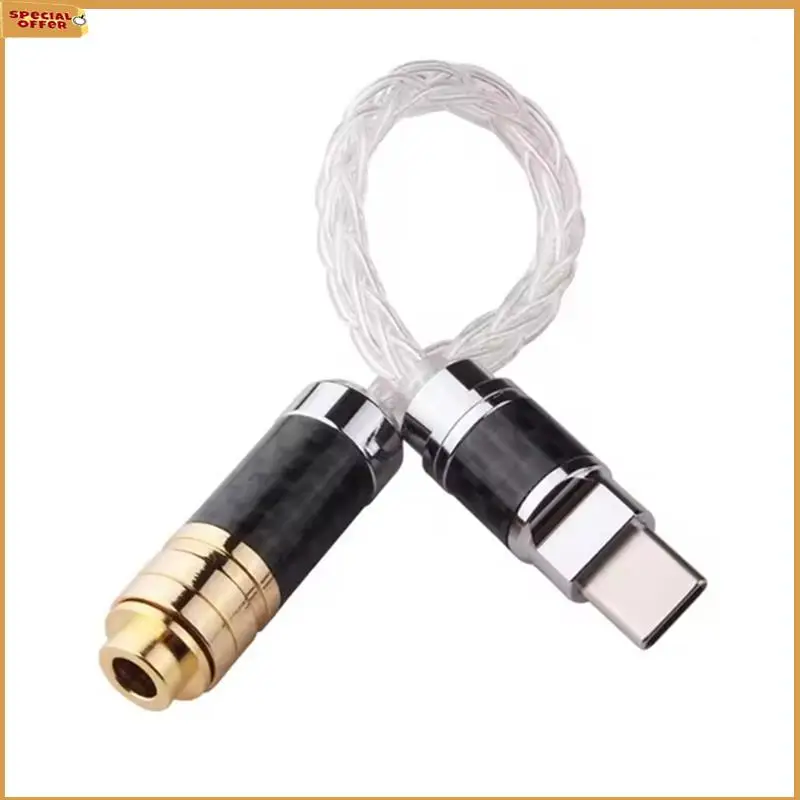 

A69Z Audio Adapter Type-C To 4.4 Mm For Huawei V30 P30 Pro, Xiaomi Mi 10 Oneplus 7T Pro–Earphone Cable