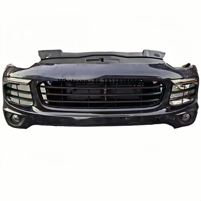 

High Quality for Porsche Cayenne Front Bumper Bodykit ABS Plastic Fiberglass Easy Installation with Exhaust Fog Light Used Condi