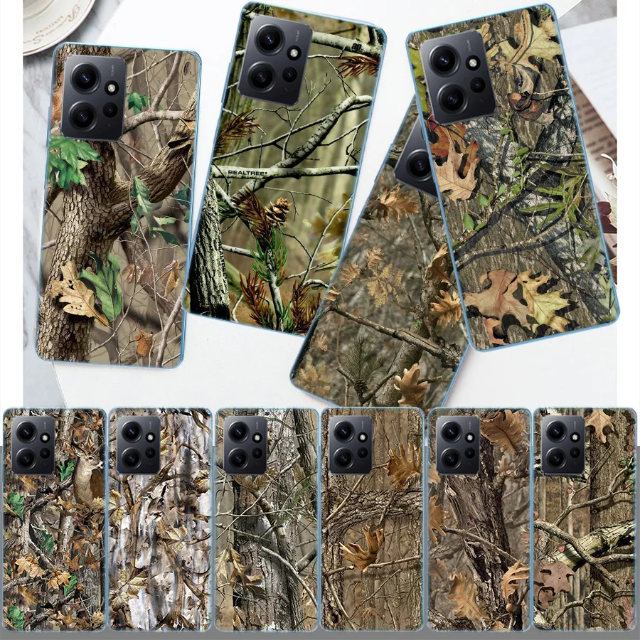 Realtree Real Tree Camo Cover Case For Xiaomi Redmi Note 12S 12 11 Pro Plus 11T 11S 10 5G 10S 9 9T 9S 8 8T 7 5A Pro TPU Phone Cl