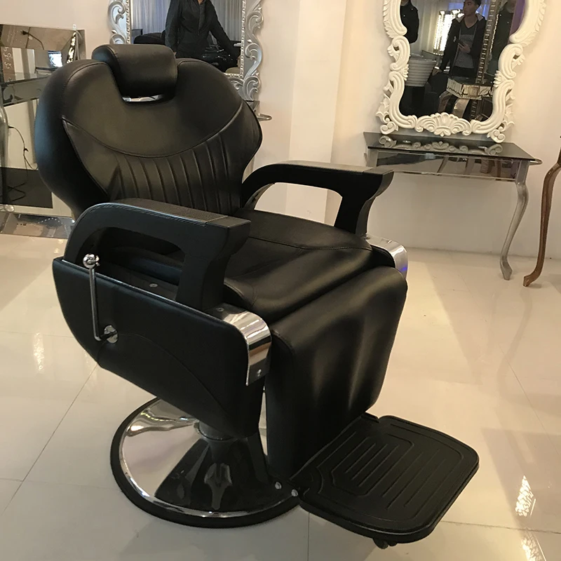 

Retro Leisure Leather Armrest Hair Beauty Salon Furniture Barber Chair
