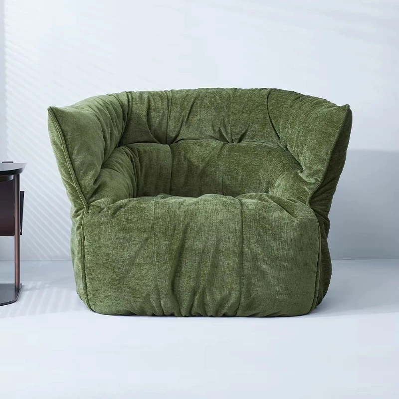 Modern Fabric Leisure Armchair Padded Single Sofa Decorative Chair